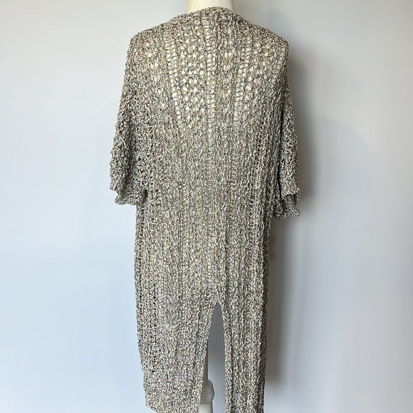 POL Rainbow Wheat oversized, open front knit cardigan - Picture 4 of 8